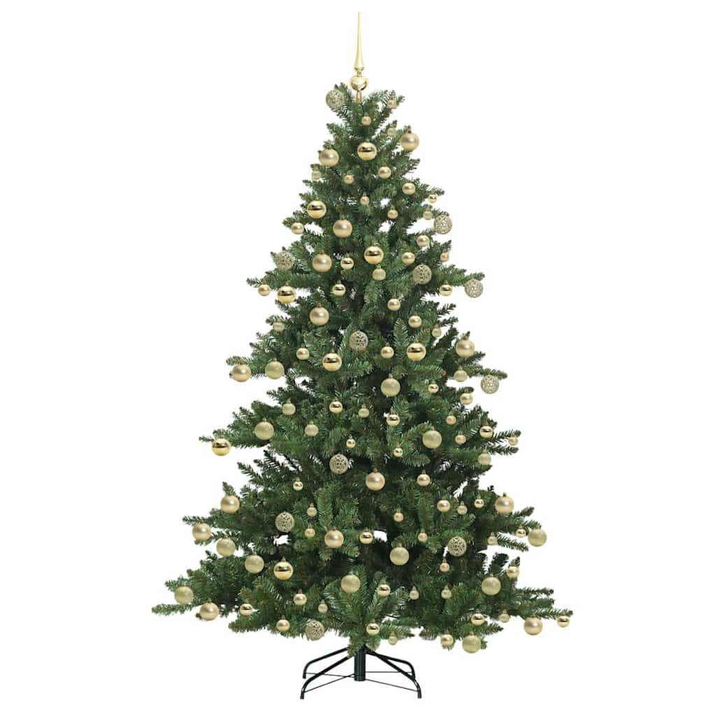 Kunstig sammensatt juletre med 300 LED med stativ 180 cm PVC