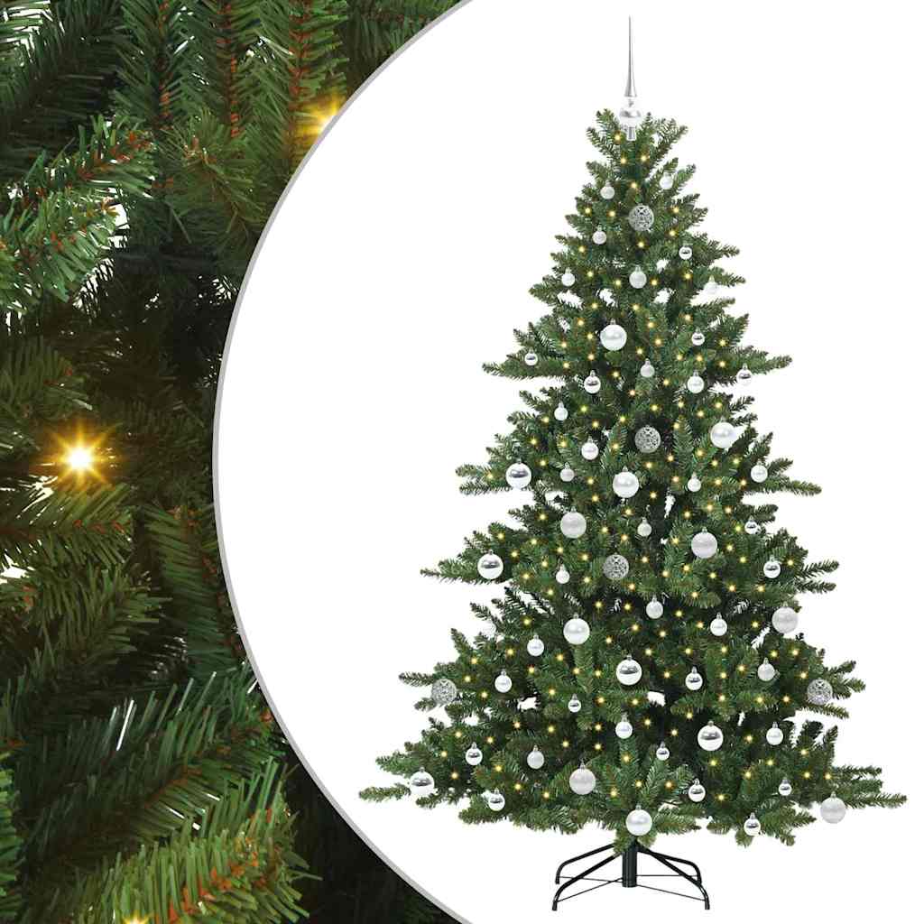 Kunstig sammensatt juletre med 300 LED med stativ 180 cm PVC