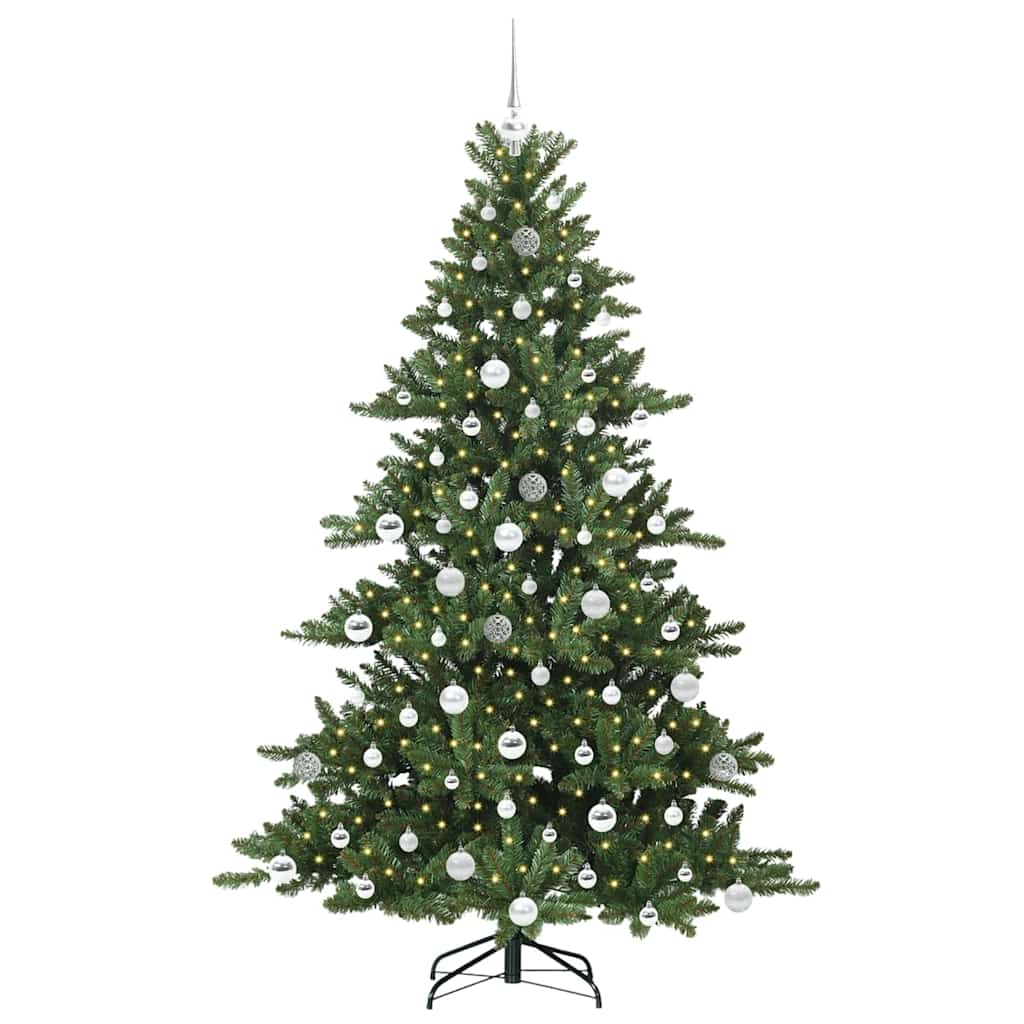 Kunstig sammensatt juletre med 300 LED med stativ 180 cm PVC