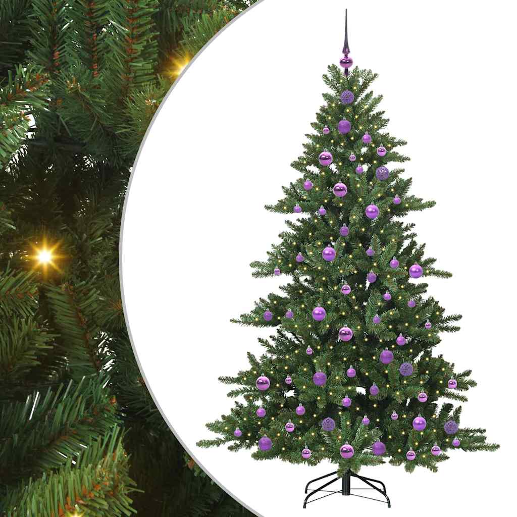 Kunstig sammensatt juletre med 300 LED med stativ 180 cm PVC