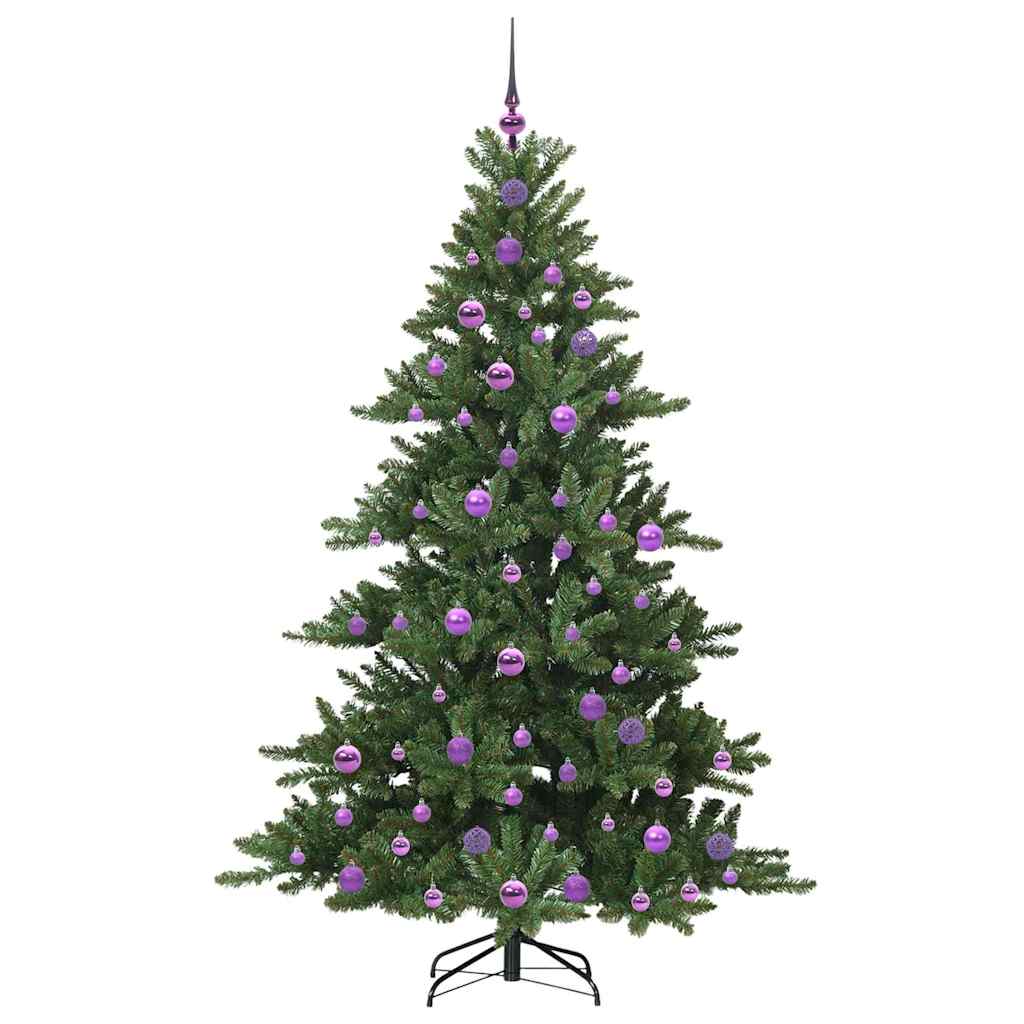 Kunstig sammensatt juletre med 300 LED med stativ 180 cm PVC
