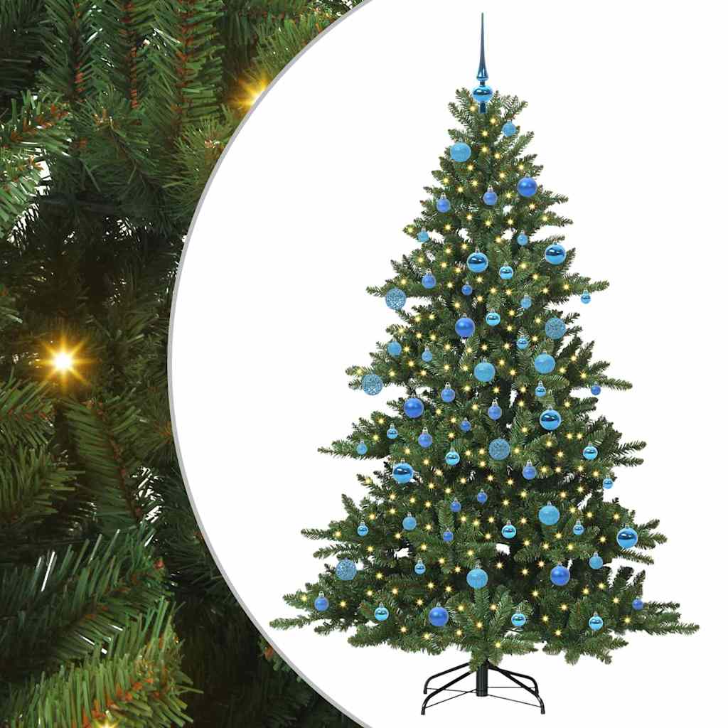Kunstig sammensatt juletre med 300 LED med stativ 180 cm PVC