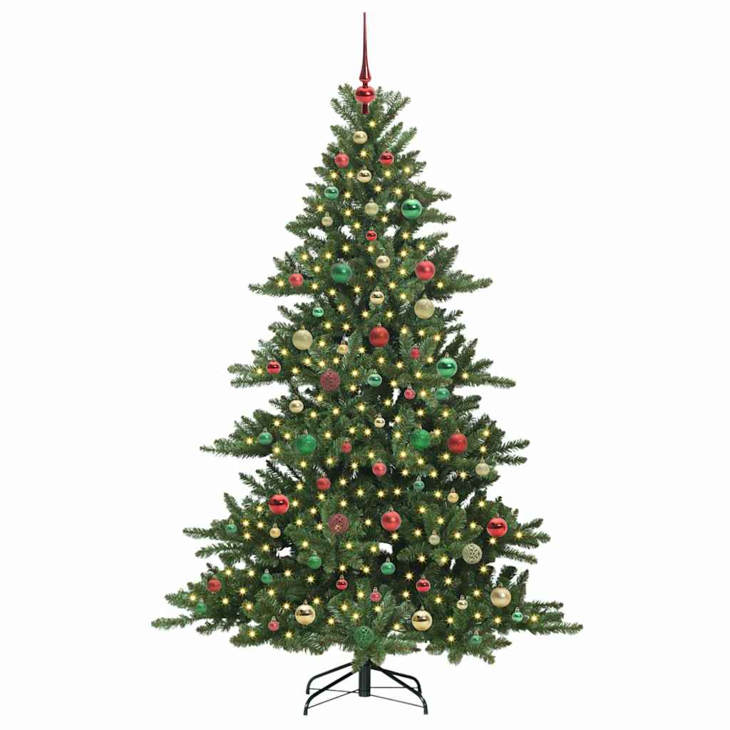 Kunstig sammensatt juletre med 300 LED med stativ 180 cm PVC