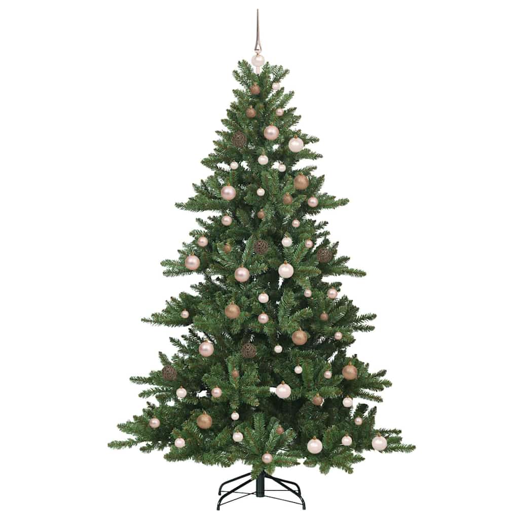 Kunstig sammensatt juletre med 300 LED med stativ 210 cm PVC