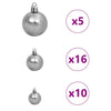 Kunstig sammensatt juletre med 300 LED med stativ 210 cm PVC