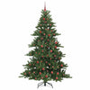 Kunstig sammensatt juletre med 300 LED med stativ 210 cm PVC