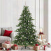 Kunstig sammensatt juletre med 300 LED grønn 210 cm PVC og stål