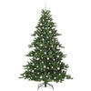 Kunstig sammensatt juletre med 300 LED med stativ 210 cm PVC
