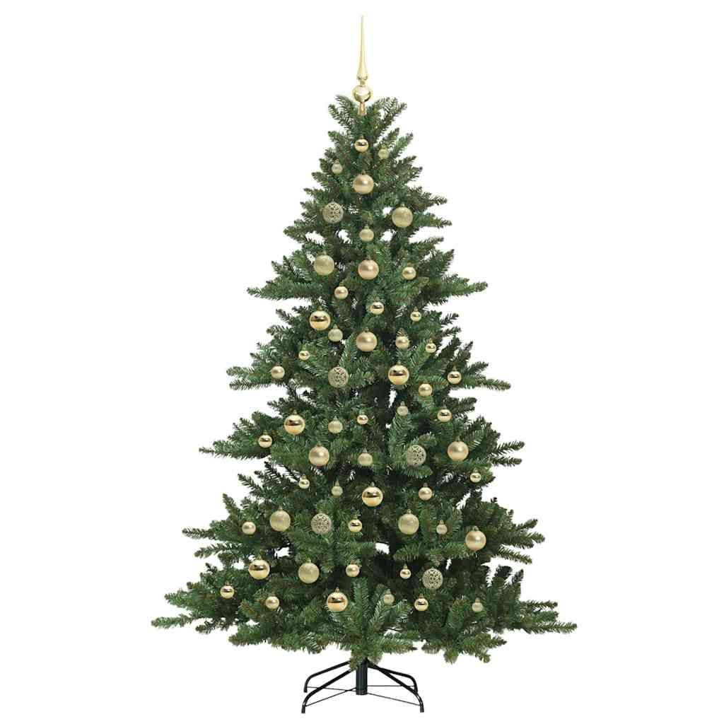 Kunstig sammensatt juletre med 300 LED med stativ 210 cm PVC