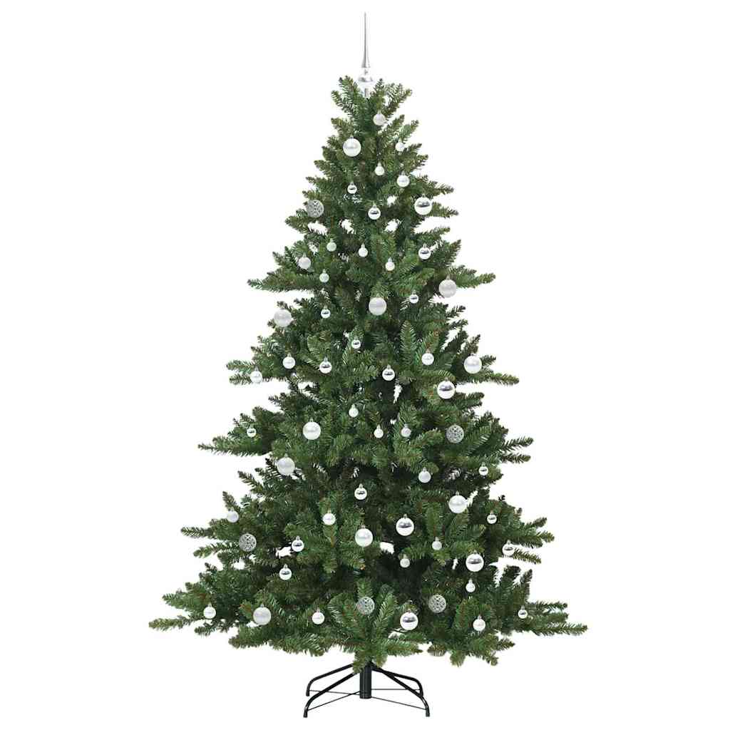 Kunstig sammensatt juletre med 300 LED med stativ 210 cm PVC