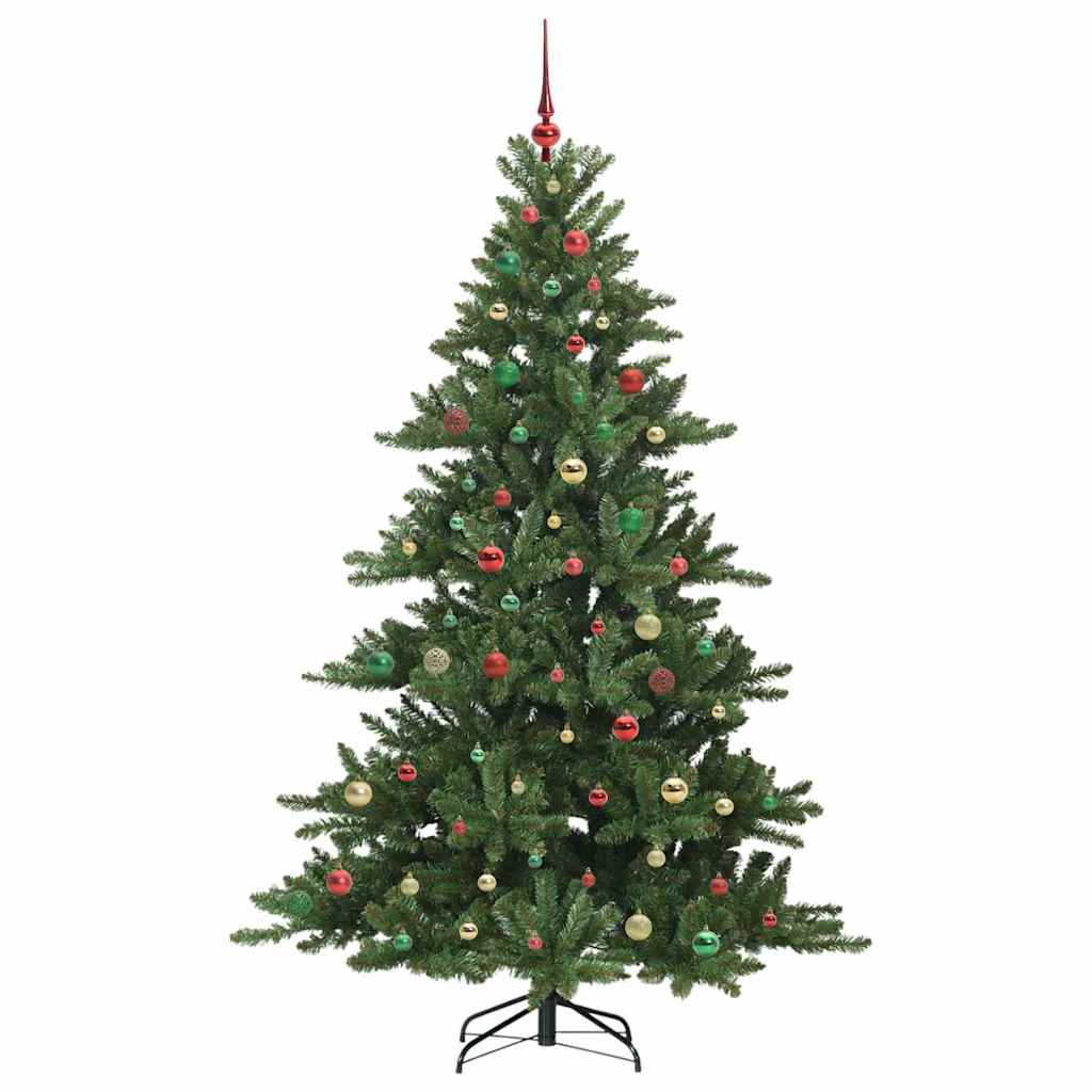 Kunstig sammensatt juletre med 300 LED med stativ 210 cm PVC