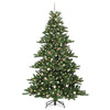 Kunstig sammensatt juletre med 300 LED med stativ 240 cm PVC