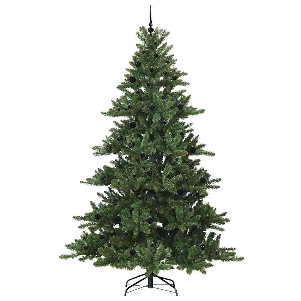 Kunstig sammensatt juletre med 300 LED grønn 240 cm PVC og stål