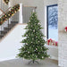 Kunstig sammensatt juletre med 300 LED grønn 240 cm PVC og stål
