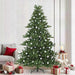 Kunstig sammensatt juletre med 300 LED grønn 240 cm PVC og stål