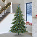 Kunstig sammensatt juletre med 300 LED grønn 240 cm PVC og stål