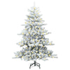 Kunstig sammensatt juletre med 150 LED med stativ 150 cm PVC