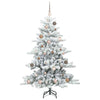 Kunstig sammensatt juletre med 150 LED med stativ 150 cm PVC