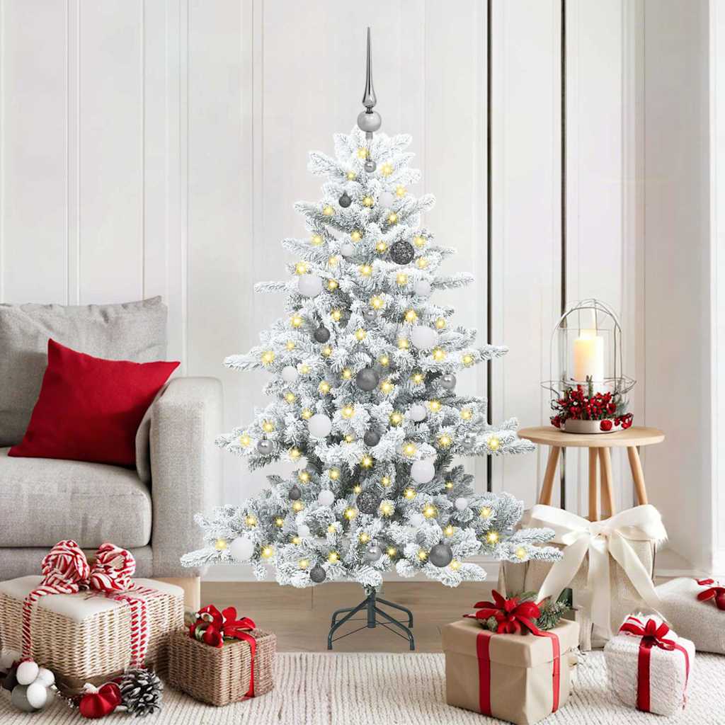 Kunstig sammensatt juletre med 150 LED med stativ 150 cm PVC