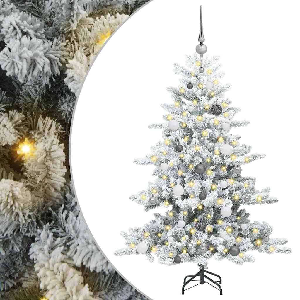 Kunstig sammensatt juletre med 150 LED med stativ 150 cm PVC