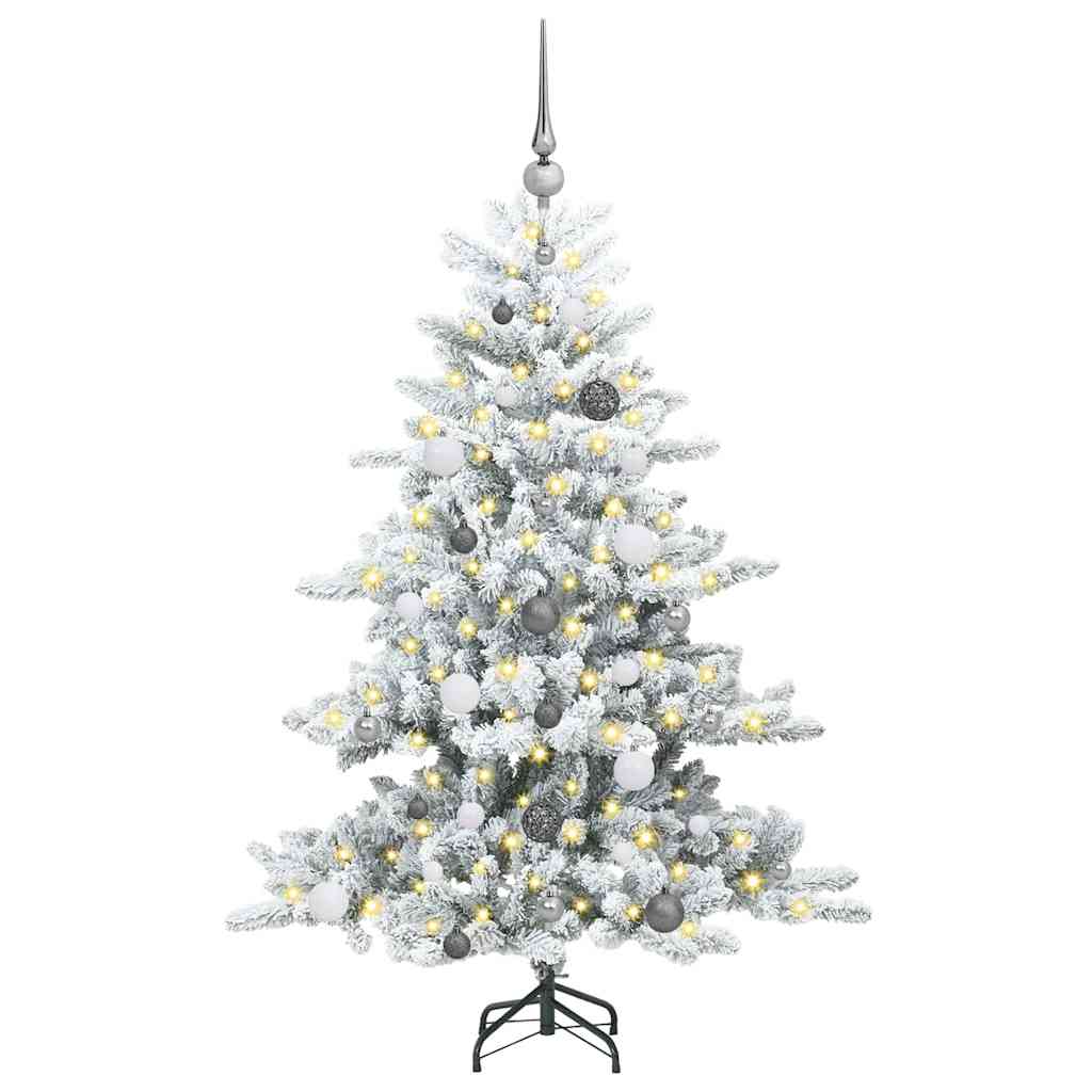 Kunstig sammensatt juletre med 150 LED med stativ 150 cm PVC