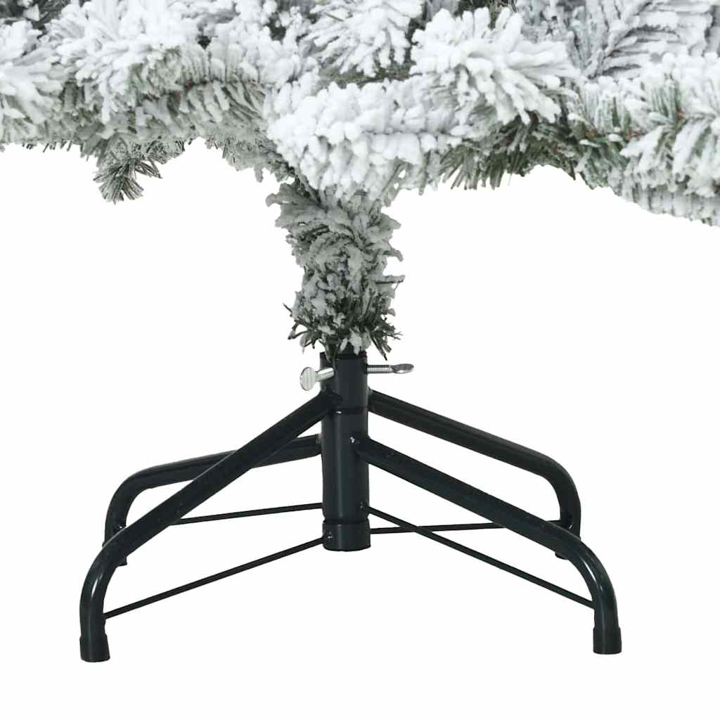 Kunstig sammensatt juletre med 150 LED Hvit 150 cm PVC og stål