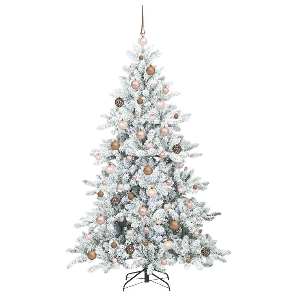 Kunstig sammensatt juletre med 300 LED med stativ 180 cm PVC