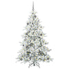 Kunstig sammensatt juletre med 300 LED med stativ 180 cm PVC