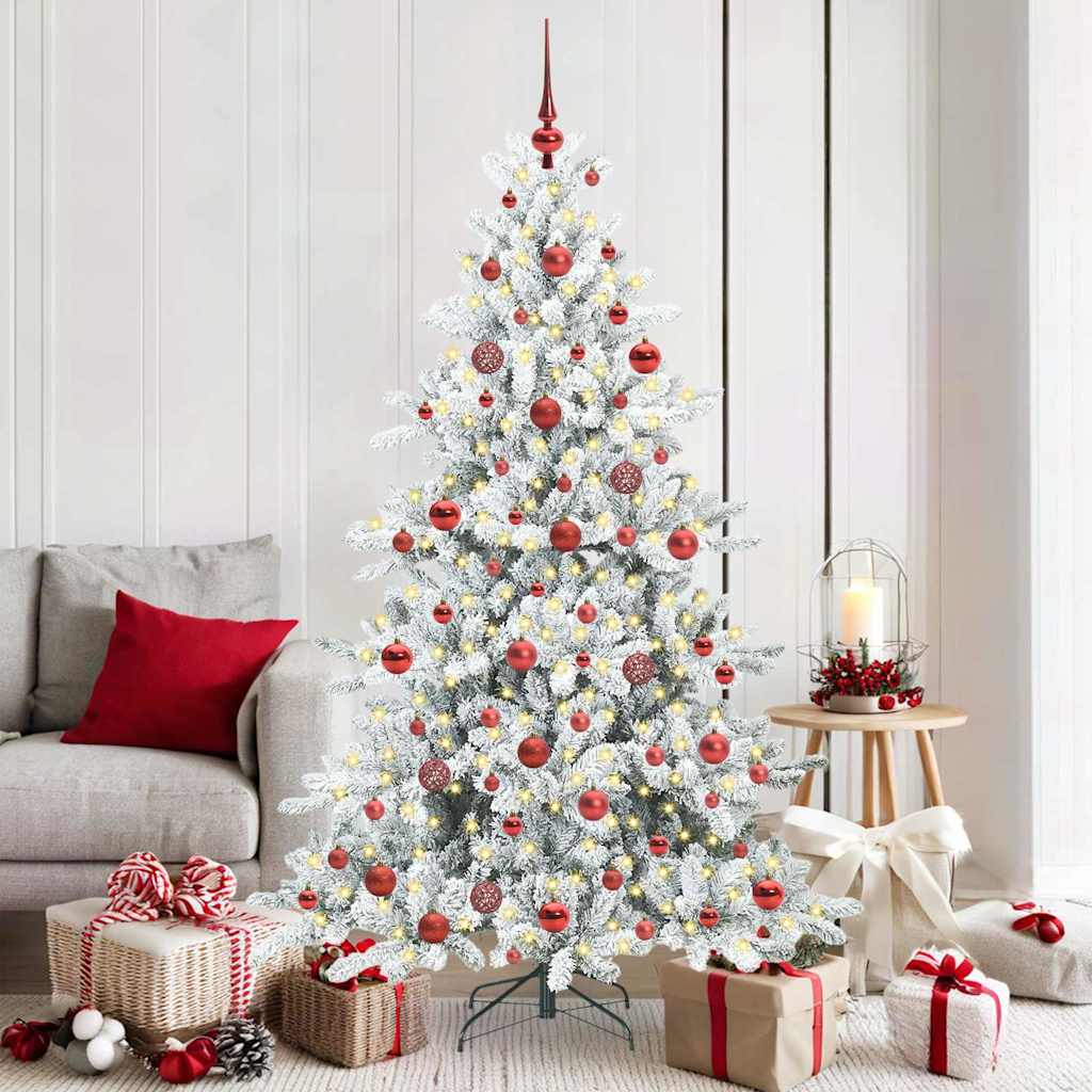 Kunstig sammensatt juletre med 300 LED med stativ 180 cm PVC