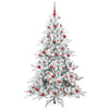 Kunstig sammensatt juletre med 300 LED med stativ 180 cm PVC