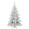 Kunstig sammensatt juletre med 300 LED med stativ 180 cm PVC