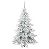 Kunstig sammensatt juletre med 300 LED med stativ 180 cm PVC