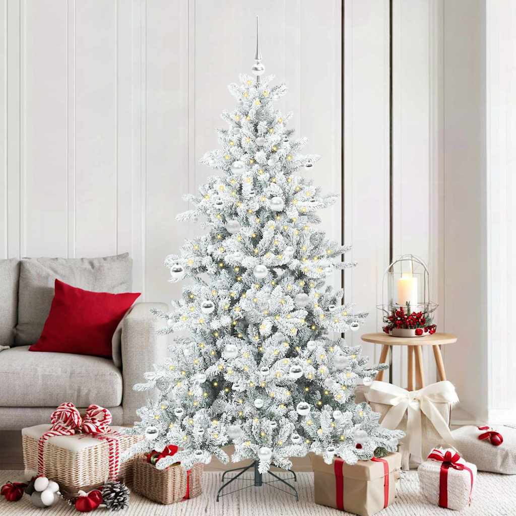 Kunstig sammensatt juletre med 300 LED med stativ 180 cm PVC