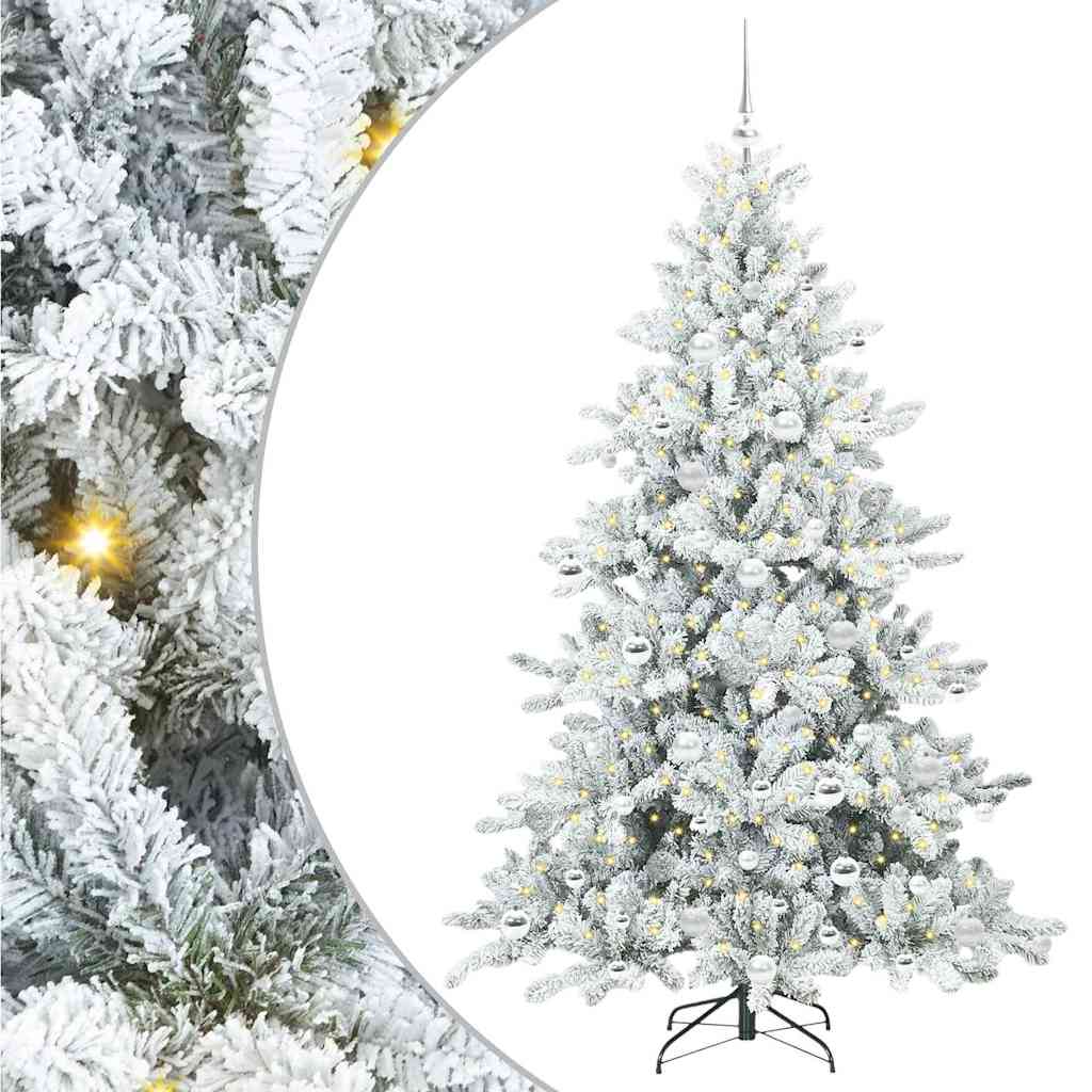 Kunstig sammensatt juletre med 300 LED med stativ 180 cm PVC