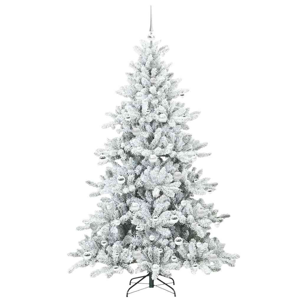 Kunstig sammensatt juletre med 300 LED med stativ 180 cm PVC