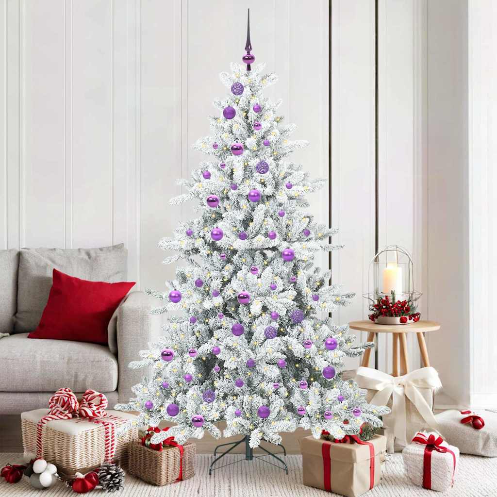 Kunstig sammensatt juletre med 300 LED med stativ 180 cm PVC