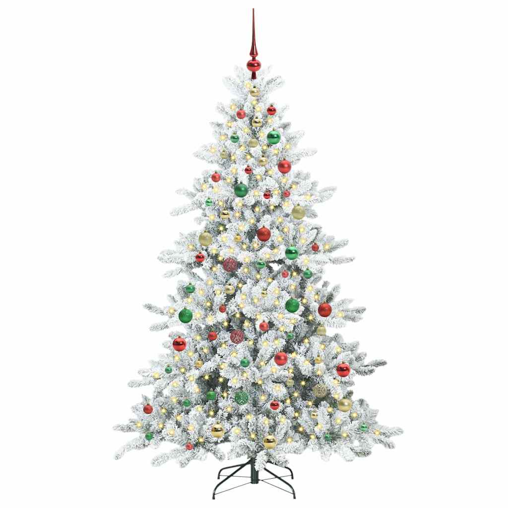 Kunstig sammensatt juletre med 300 LED med stativ 180 cm PVC