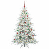 Kunstig sammensatt juletre med 300 LED med stativ 180 cm PVC