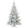 Kunstig sammensatt juletre med 300 LED med stativ 180 cm PVC