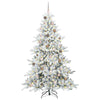 Kunstig sammensatt juletre med 300 LED med stativ 210 cm PVC