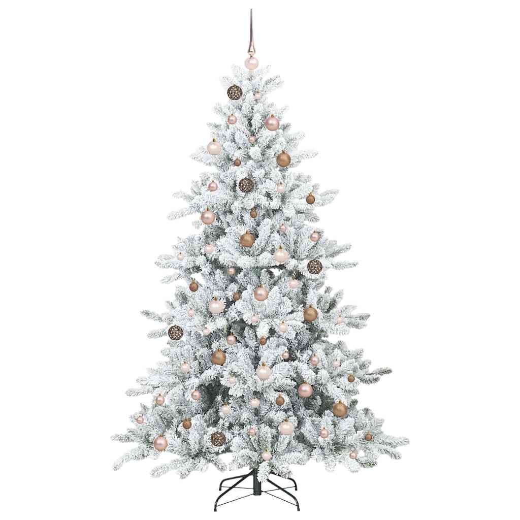Kunstig sammensatt juletre med 300 LED med stativ 210 cm PVC
