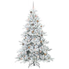 Kunstig sammensatt juletre med 300 LED med stativ 210 cm PVC