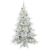 Kunstig sammensatt juletre med 300 LED med stativ 210 cm PVC