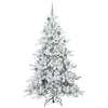 Kunstig sammensatt juletre med 300 LED med stativ 210 cm PVC