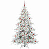 Kunstig sammensatt juletre med 300 LED med stativ 210 cm PVC