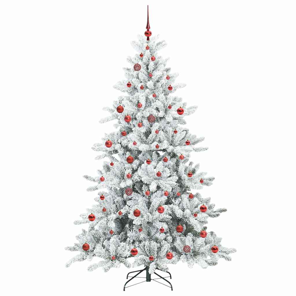 Kunstig sammensatt juletre med 300 LED med stativ 210 cm PVC