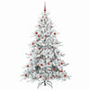 Kunstig sammensatt juletre med 300 LED med stativ 210 cm PVC