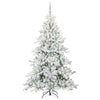 Kunstig sammensatt juletre med 300 LED med stativ 210 cm PVC