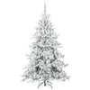 Kunstig sammensatt juletre med 300 LED med stativ 210 cm PVC