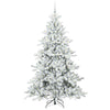 Kunstig sammensatt juletre med 300 LED med stativ 210 cm PVC